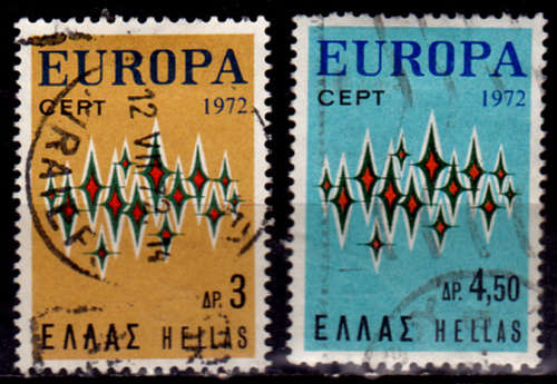 GREECE 1972, 2 May. EUROPA STAMPS, set, UH, CV+/- R 45.00, view scans