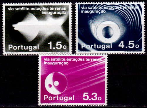 PORTUGAL 1974, 26 June. OPENING SATELLITE STATION, set, MNH, CV +/-R 45.00 view scans