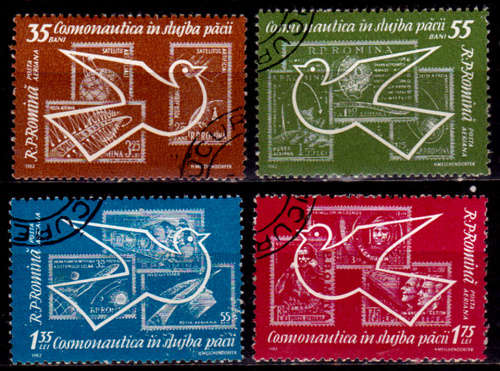 ROMANIA 1962, 27 July. SPACE EXPLORING AIRMAIL, set, UH, CV +/-R 20.00 view scans