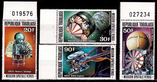 TOGO 1978, 8 May. EXPLORATION OF VENUS, set, MNH, CV +/-R 35.00 view scans