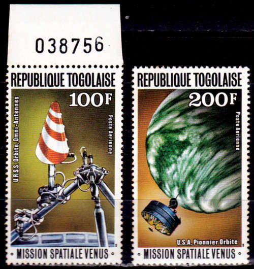TOGO 1978, 8 May. EXPLORATION OF VENUS - AIRMAIL, set, MNH, CV +/-R 45.00 view scans