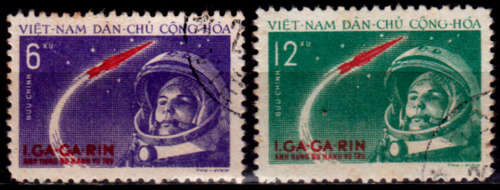 NORTH VIETNAM 1961, 15 June. 1st SPACE FLIGHT, set, UNH, CV +/-R 40.00 view scans