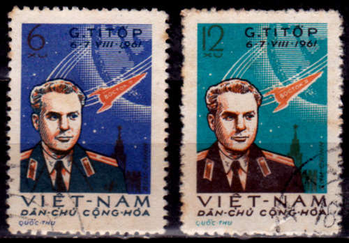 NORTH VIETNAM 1961, 17 Oct. 2nd SPACE FLIGHT, set, UNH, CV +/-R 20.00 view scans