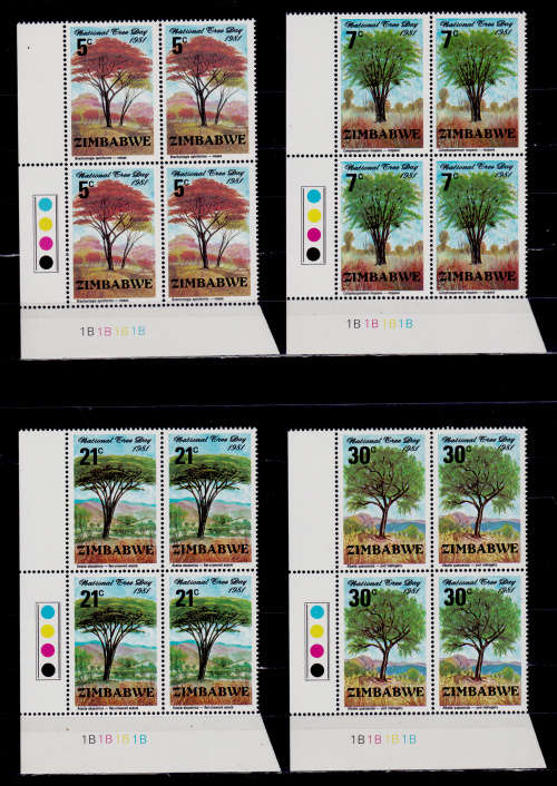 ZIMBABWE 1981. 4 Dec. NATIONAL TREE DAY. set controls, MNH, +/-CV R 240.00 view scans