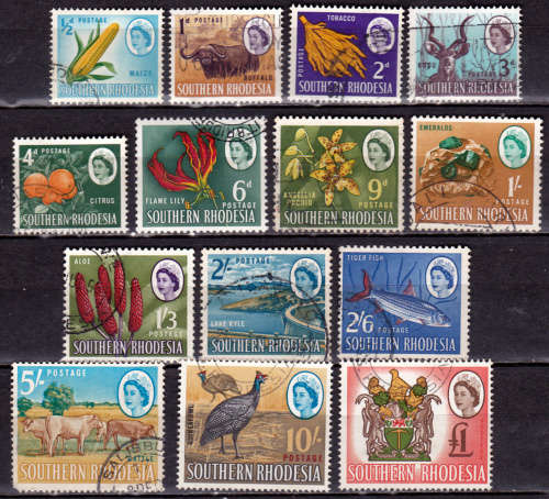 SOUTHERN RHODESIA 1964, 19 Feb. DEFINITIVE ISSUE, set, UH, CV R 974.00, view scans