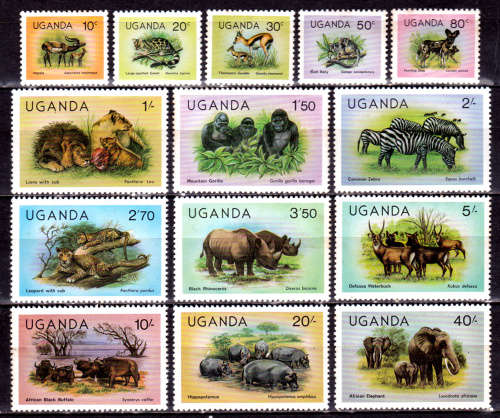 UGANDA 1979, 3 Dec. WILDLIFE, set, MH, CV +/-R 150.00 view scans