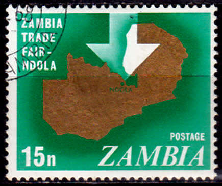 ZAMBIA 1968, 29 June. 12th ANNIV NDOLA TRADE FAIR, single, UH, CV+/-R 5.00, view scans