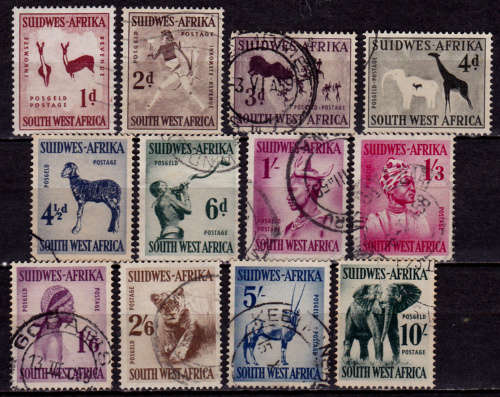 SWA 1954, 15 Nov. DEFINITIVE ISSUE, set, UH, CV R 432.00, view scans