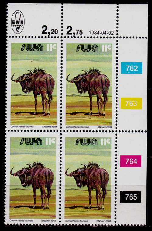 SWA 1984, 2 April. ADDITIONAL VALUE EXISTING DEFINITIVE, single control, MNH, CV R 4.00 view scans