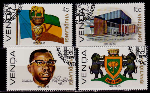 VENDA 1979, 13 Sept. INDEPENDENCE ISSUE, set, CTO, CV R ?? view scans