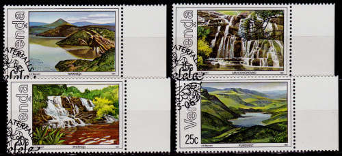 VENDA 1981, 6 May. LAKES AND WATERFALLS, set, CTO, CV R ?? view scans