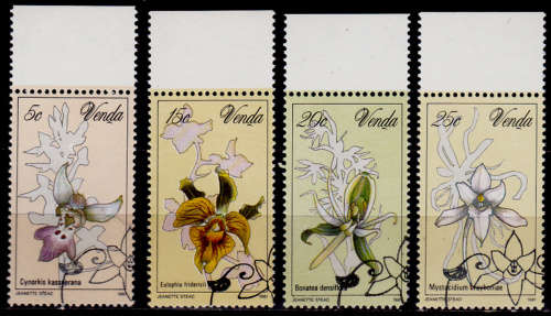 VENDA 1981, 11 Sept. ORCHIDS, set, CTO, CV R ?? view scans