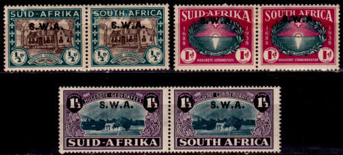 SWA 1939, 17 July. 250th ANNIV LANDING of HUGUENOTS, set, MH, CV R 1,550.00 view scans