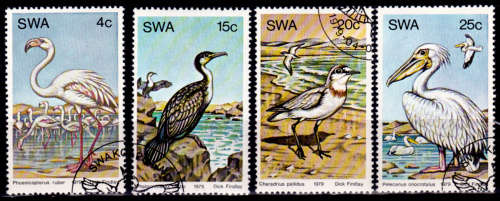 SWA 1979, 5 April. WATER BIRDS, set, CTO, CV R ?? view scans