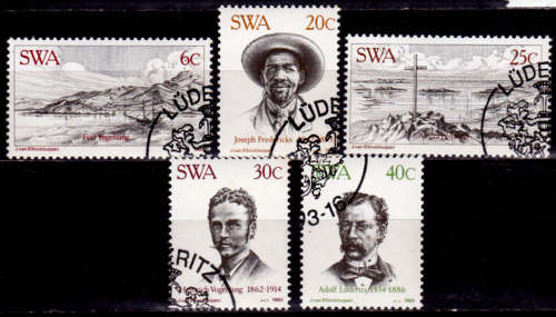 SWA 1983, 16 March. CENTENARY of LUDERITZ, set, CTO, CV R ?? view scans