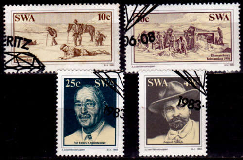SWA 1983, 8 June. 75th ANNIV DISCOVERY DIAMONDS, set, CTO, CV R ?? view scans