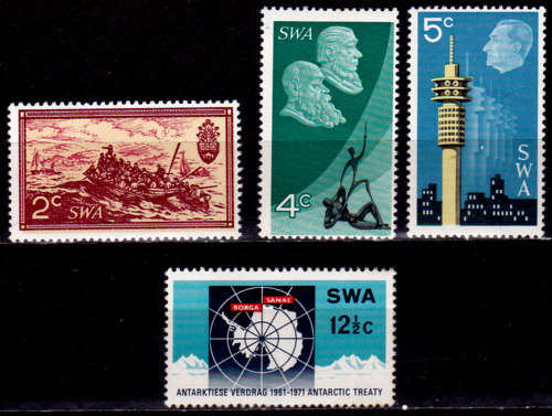 SWA 1971, 31 May. 10th ANNIV of REPUBLIC, set, MNH, CV R 520.00 view scans