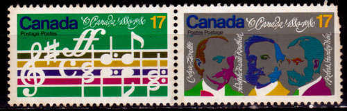 CANADA 1980, 6 June. 100th ANNIV OF `O CANADA`, set, MH, CV +/-R 10.00 view scans