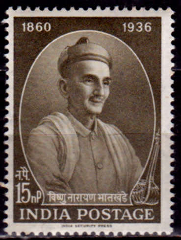 INDIA 1961, 1 Sept. 100th ANNIV BIRTH VN BHATKANDE, single, MH, CV +/-R 5.00 view scans