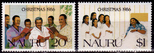 NAURU 1986, 8 Dec. CHRISTMAS, set, MH, CV+/-R 50.00 view scans