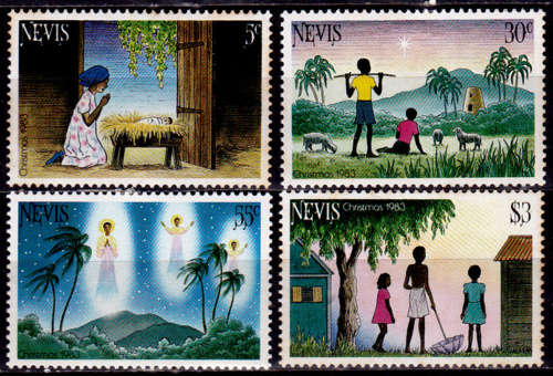 NEVIS 1983, 7 Nov. CHRISTMAS, set, MH, CV+/-R 35.00 view scans