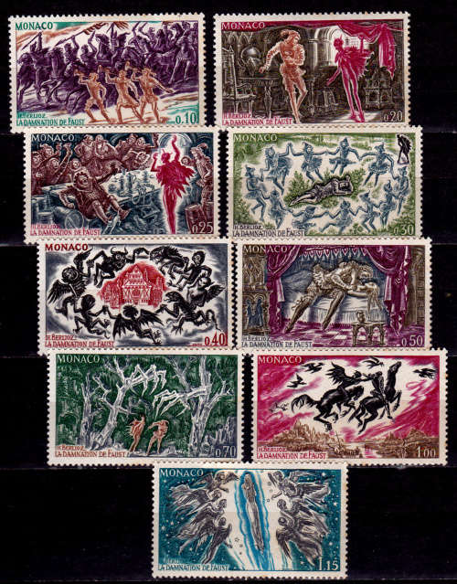 MONACO 1969, 26 April. 100th ANNIV DEATH OF HECTOR BERLIOZ, set, MH, CV +/-R 45.00 view scans