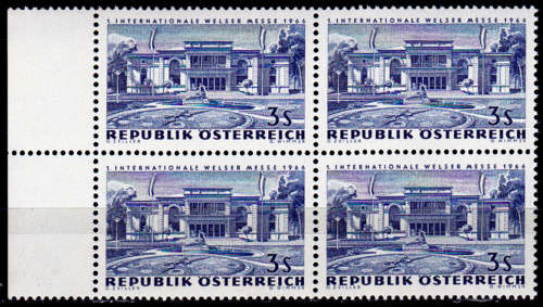 AUSTRIA 1966, 26 Aug. 1st INTERNATIONAL WELS FAIR, single block, MNH CV +/-R 40.00 view scans