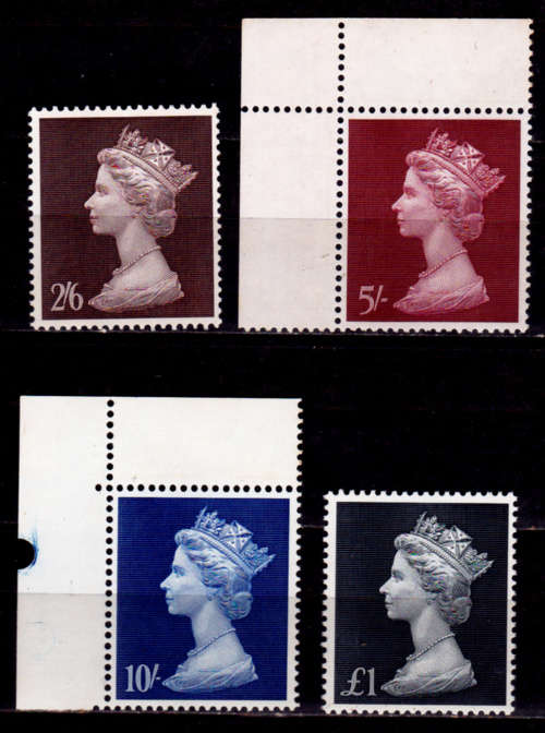 ENGLAND 1969, 5 March. QUEEN ELIZABETH II, set, MNH, CV +/-R 240.00 view scans