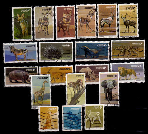 SWA 1980, 1 Oct. 3rd DECIMAL DEFINITIVE ISSUE, set incl coils, UH, CV R 20.00 view scans