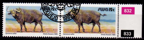 SWA 1985, 1 April. ADDITIONAL VALUE EXISTING DEFINITIVE, single pair, CTO, CV R ?? view scans