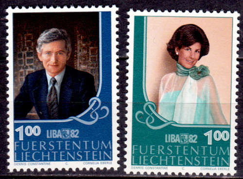 LIECHTENSTEIN 1982, 7 June. STAMP EXHIBITION, set, MNH, CV +/-R 40.00 view scans
