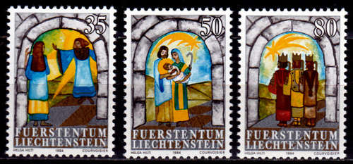 LIECHTENSTEIN 1984, 10 Dec. CHRISTMAS, set, MNH, CV +/-R 30.00 view scans
