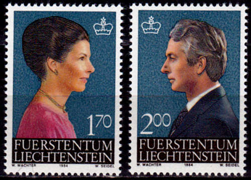 LIECHTENSTEIN 1984, 10 Dec. CROWN PRINCE HANS-ADAM, set, MNH, CV +/-R 65.00 view scans