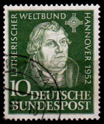 GERMANY 1952, 25 July. LUTHERAN WORLD FEDERATION , single, UH CV +/-R 140.00 view scans