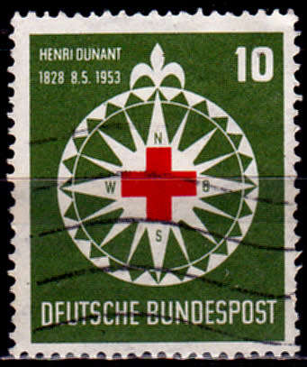 GERMANY 1953, 8 May. RED CROSS, single, UH CV +/-R 140.00 view scans