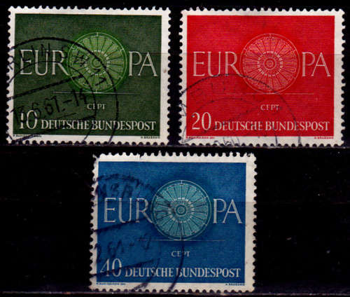 GERMANY 1960, 19 Sept. EUROPA STAMPS, set, UH, CV +/-R 35.00 view scans