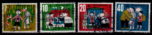 GERMANY 1961, 2 Oct. CHARITY STAMPS, set, UH, CV +/-R 45.00 view scans
