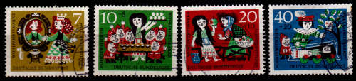 GERMANY 1962, 10 Oct. CHARITY STAMPS, set, UH, CV +/-R 50.00 view scans