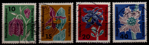 GERMANY 1963, 26 April. FLORA AND PHILATELY, set, UH, CV +/-R 25.00 view scans