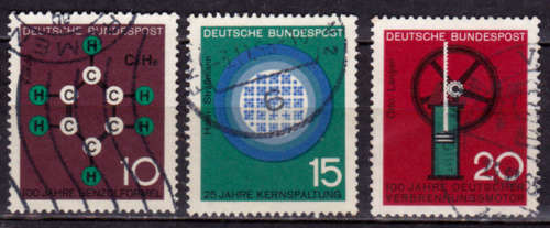 GERMANY 1964, 14 Aug. TECHNIC + SCIENCE ANNIVERSARIES, set, UH, CV +/-R 15.00 view scans
