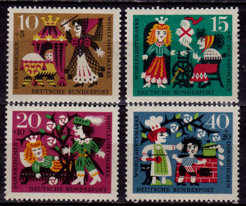GERMANY 1964, 6 Oct. CHARITY STAMPS, set, MNH, CV +/-R 25.00 view scans