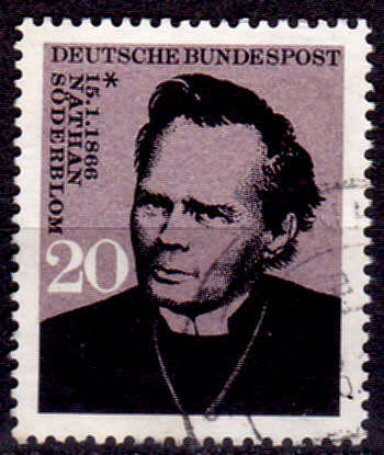 GERMANY 1966, 15 Jan. 100th ANNIV BIRTH N SODERBLOM, single, UH, CV +/-R 5.00 view scans