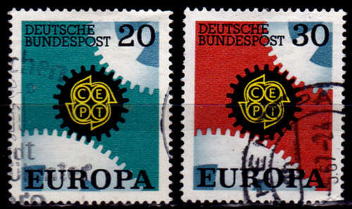 GERMANY 1967, 2 May. EUROPA STAMPS, set, UH, CV +/-R 10.00 view scans