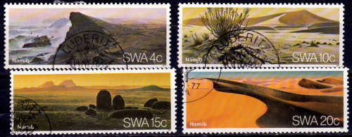 SWA 1977, 29 March. NAMIB DESERT, set, CTO, CV R ?? view scans