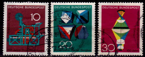 GERMANY 1968, 12 Jan. TECHNIC AND SCIENCE, set, UH, CV +/-R 15.00 view scans