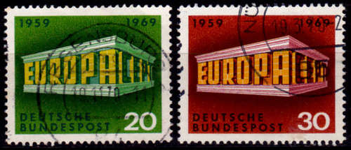 GERMANY 1969, 28 April. EUROPA STAMPS, set, UH, CV +/-R 10.00 view scans