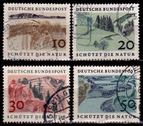 GERMANY 1969, 4 June. PROTECTION OF NATURE, set, UH, CV +/-R 30.00 view scans