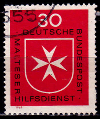 GERMANY 1969, 11 Aug. MALTESE RELIEF ORGANIZATION, single, UH, CV +/-R 5.00 view scans