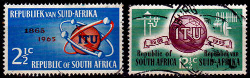 RSA 1965, 17 May. 100th ANNIV of ITU, set, UH, CV R 14.00 view scans