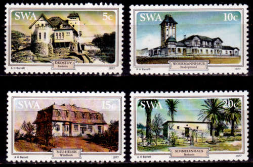 SWA 1977, 4 Nov. HISTORIC HOUSES, set, MNH, CV R 10.00 view scans